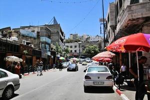 Hebron in Israel in May 2019. A view of the streets of Hebron on the Palestinian side photo