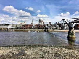 A view of the River Thames near St Pauls Cathedral photo