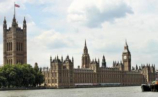 A view of the Houses of Parliament in London photo