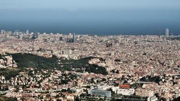 una vista aerea de barcelona foto