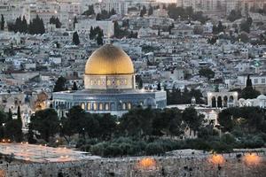 una vista de jerusalén en israel foto