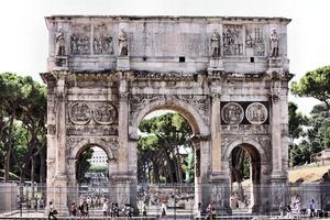 A view of Rome in Italy photo