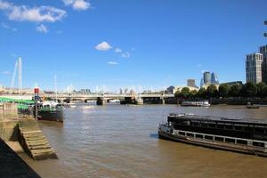 A view of the River Thames in London photo