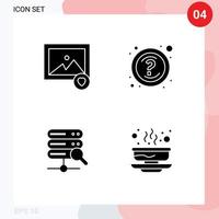 User Interface Solid Glyph Pack of modern Signs and Symbols of favorite search help support hot Editable Vector Design Elements