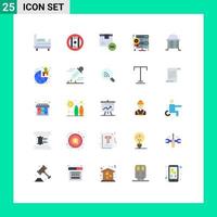 25 Creative Icons Modern Signs and Symbols of building architecture delivery web hosting server Editable Vector Design Elements