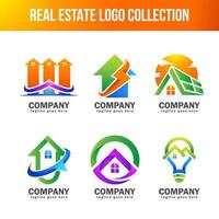 Collection of Real Estate Logo Template vector