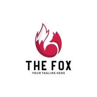 Fox Logo Design Template Inspiration - Vector