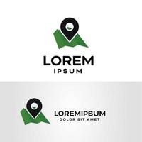 Map Location Logo Design Template with white background vector