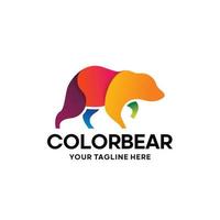 Bear Logo Design Template Inspiration - Vector