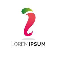 Colorful Abstract Shape Logo Design Template with white background vector
