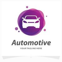 automotive car logo design template vector