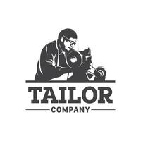 Tailor Company Logo Design Template Inspiration vector