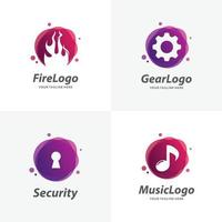 Set of Logo Design Templates vector