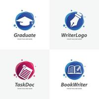 Set of Education Logo Design Templates vector