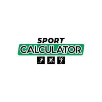 sport calculator logo design template inspiration vector