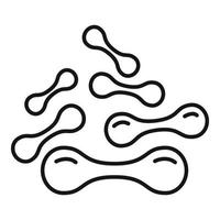 Lactic probiotic icon outline vector. Lactobacillus bacteria vector