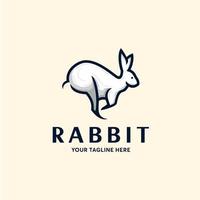 Inspiración en la plantilla de diseño del logotipo de conejo - vector