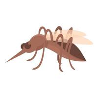 vector de dibujos animados de icono de enfermedad de mosquitos. protección contra insectos