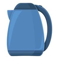 Blue kettle icon cartoon vector. Water pot vector