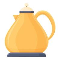 Arab teapot icon cartoon vector. Hot cup vector