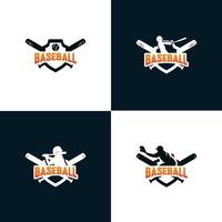 Set of Baseball Logo Design Templates vector