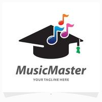music master logo design template vector