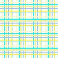 Scottish tartan plaid fabric line yellow blue color seamless patterns. Geometric motif vintage retro modern style. Fabric madras pattern minimal folk print vector. Design for backdrop clothing textile vector
