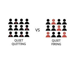 quiet quitting compare with quiet firing vector