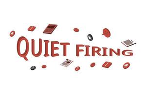 quiet firing is when management makes a workplace unappealing to make employee quit vector