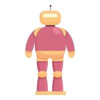 vector de dibujos animados de icono de robot de tecnología. programa para niños