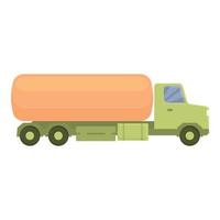 Cistern icon cartoon vector. Tanker truck vector