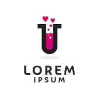 love labs logo design template vector