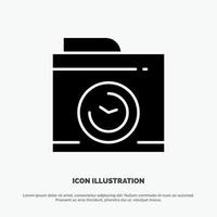 Camera Image Big Think solid Glyph Icon vector