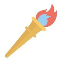 Trendy Olympics Torch vector