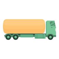 Petrol tank icon cartoon vector. Tanker truck vector