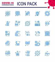 Coronavirus Precaution Tips icon for healthcare guidelines presentation 25 Blue icon pack such as virus mask virus gas rx viral coronavirus 2019nov disease Vector Design Elements