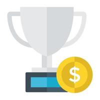 Trendy Trophy Concepts vector