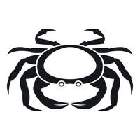 Seafood crab icon, simple style vector