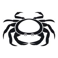 Seafood crab icon, simple style vector