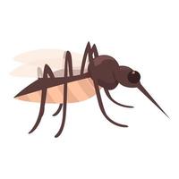 Mosquito malaria icon cartoon vector. Insect repellent vector