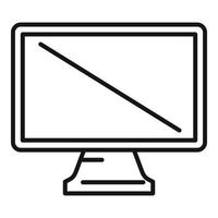 Modern display icon outline vector. Computer screen vector