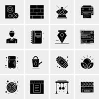 16 Universal Business Icons Vector Creative Icon Illustration to use in web and Mobile Related project