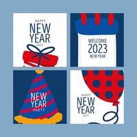 Social media new year celebrate banners design. Vector illustration templates suitable for web banners, social media posts, mobile app, internet ads