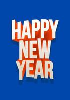 feliz año nuevo plantilla de saludo 2023. ilustraciones vectoriales para carteles, pancartas, fondos o tarjetas de felicitación vector