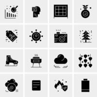 16 Universal Business Icons Vector Creative Icon Illustration to use in web and Mobile Related project