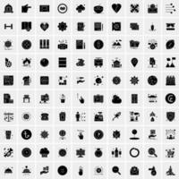 Set of 100 Universal Icons vector