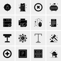 16 Universal Business Icons Vector Creative Icon Illustration to use in web and Mobile Related project