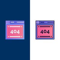 File Computing Code Coding  Icons Flat and Line Filled Icon Set Vector Blue Background