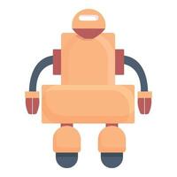 vector de dibujos animados de icono de robot. educación infantil