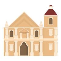 vector de dibujos animados de icono de edificio de la ciudad de filipinas. punto de referencia de filipinas